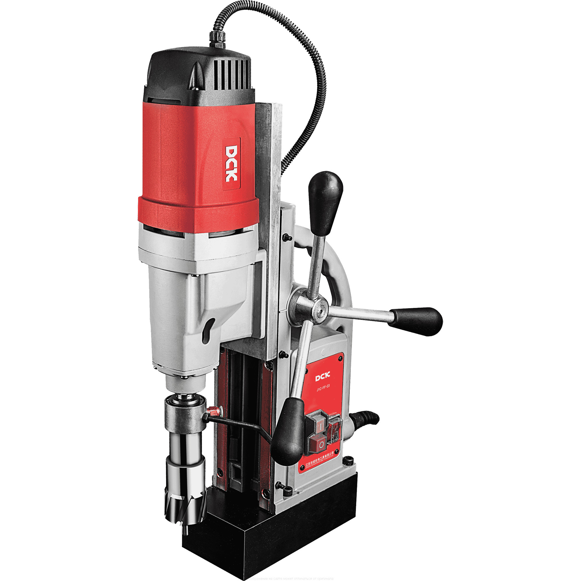 Станок сверл. магнитный KJC23,1500Вт,15000Н, Weldon 19, 390об/мин,ход220мм,23/50мм Станок сверл. магнитный KJC23,1500Вт,15000Н, Weldon 19, 390об/мин,ход220мм,23/50мм